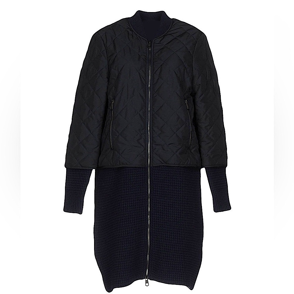 Italian Brand Bark Women's Dark Navy  Quilted Jacket